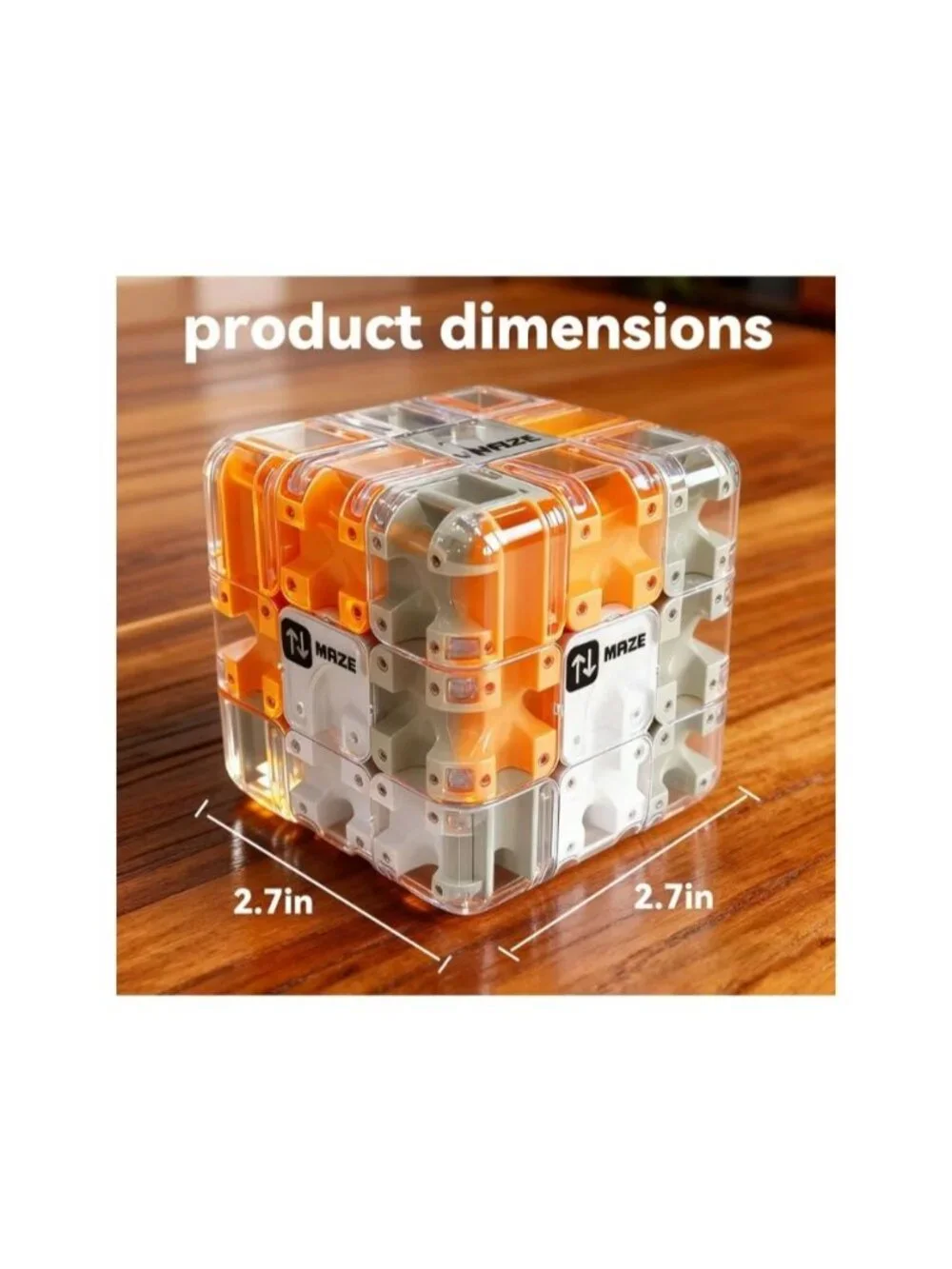 Large Labyrinth 3D Puzzle Maze Cube Brain-Teasing Marble Game Relieves Stress